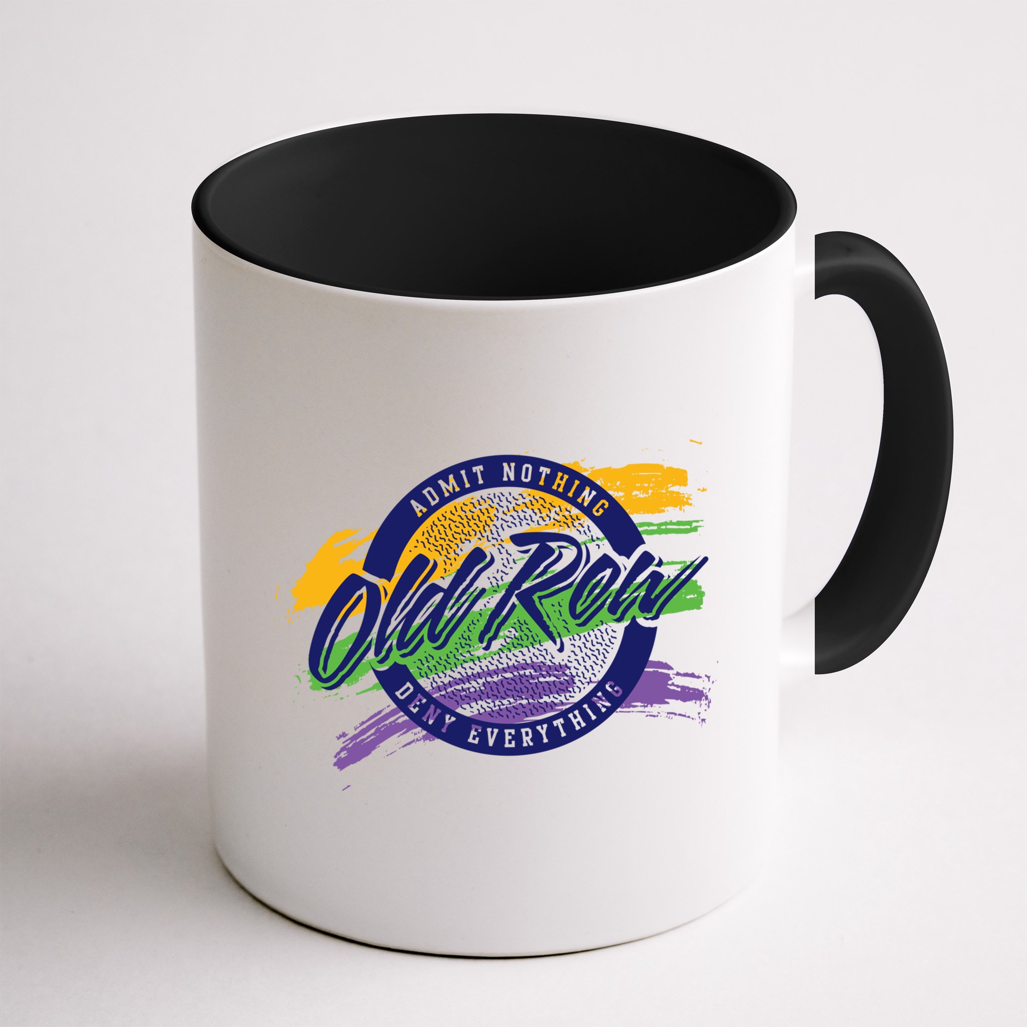 Old Row Mardi Gras Circle Logo Great Gift Mug