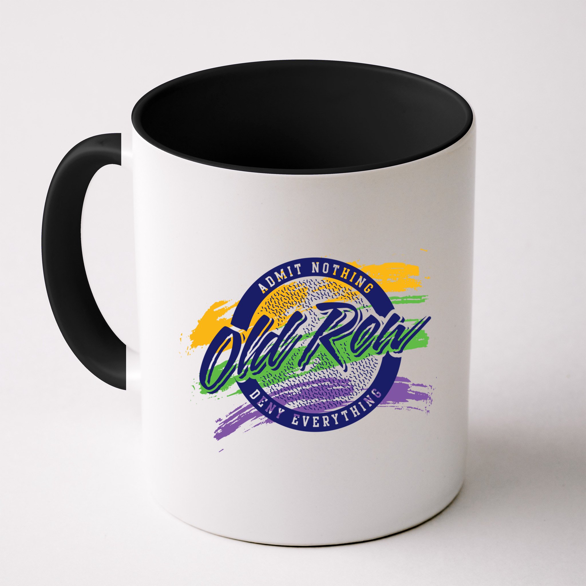 Old Row Mardi Gras Circle Logo Great Gift Mug