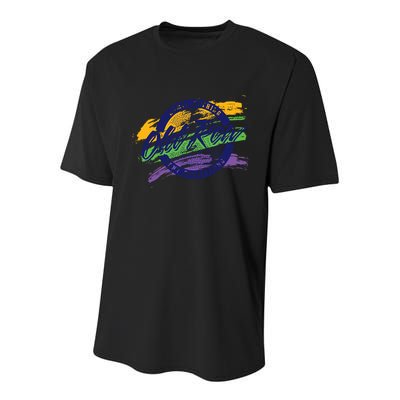 Old Row Mardi Gras Circle Logo Great Gift Youth Performance Sprint T-Shirt