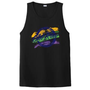 Old Row Mardi Gras Circle Logo Great Gift PosiCharge Competitor Tank