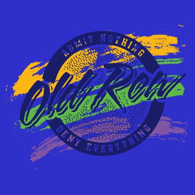 Old Row Mardi Gras Circle Logo Great Gift T-Shirt