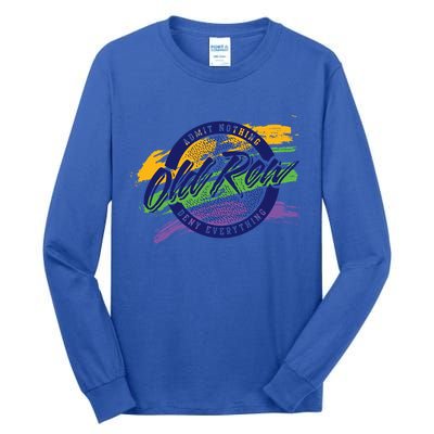 Old Row Mardi Gras Circle Logo Great Gift Tall Long Sleeve T-Shirt