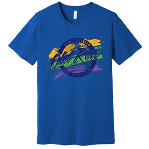 Old Row Mardi Gras Circle Logo Great Gift Premium T-Shirt