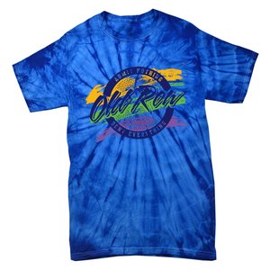 Old Row Mardi Gras Circle Logo Great Gift Tie-Dye T-Shirt