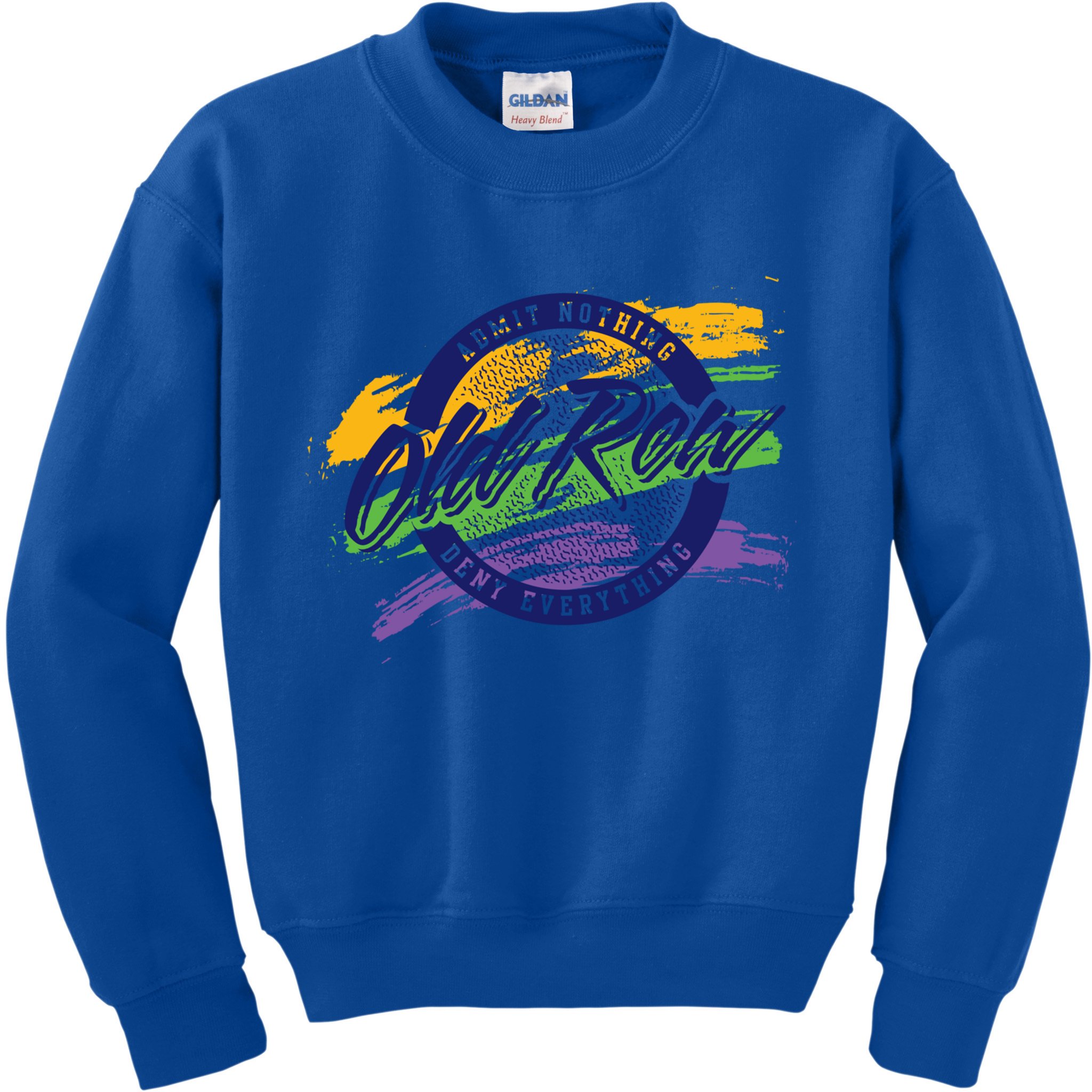 Old Row Mardi Gras Circle Logo Great Gift Kids Sweatshirt