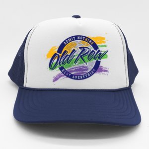 Old Row Mardi Gras Circle Logo Great Gift Trucker Hat