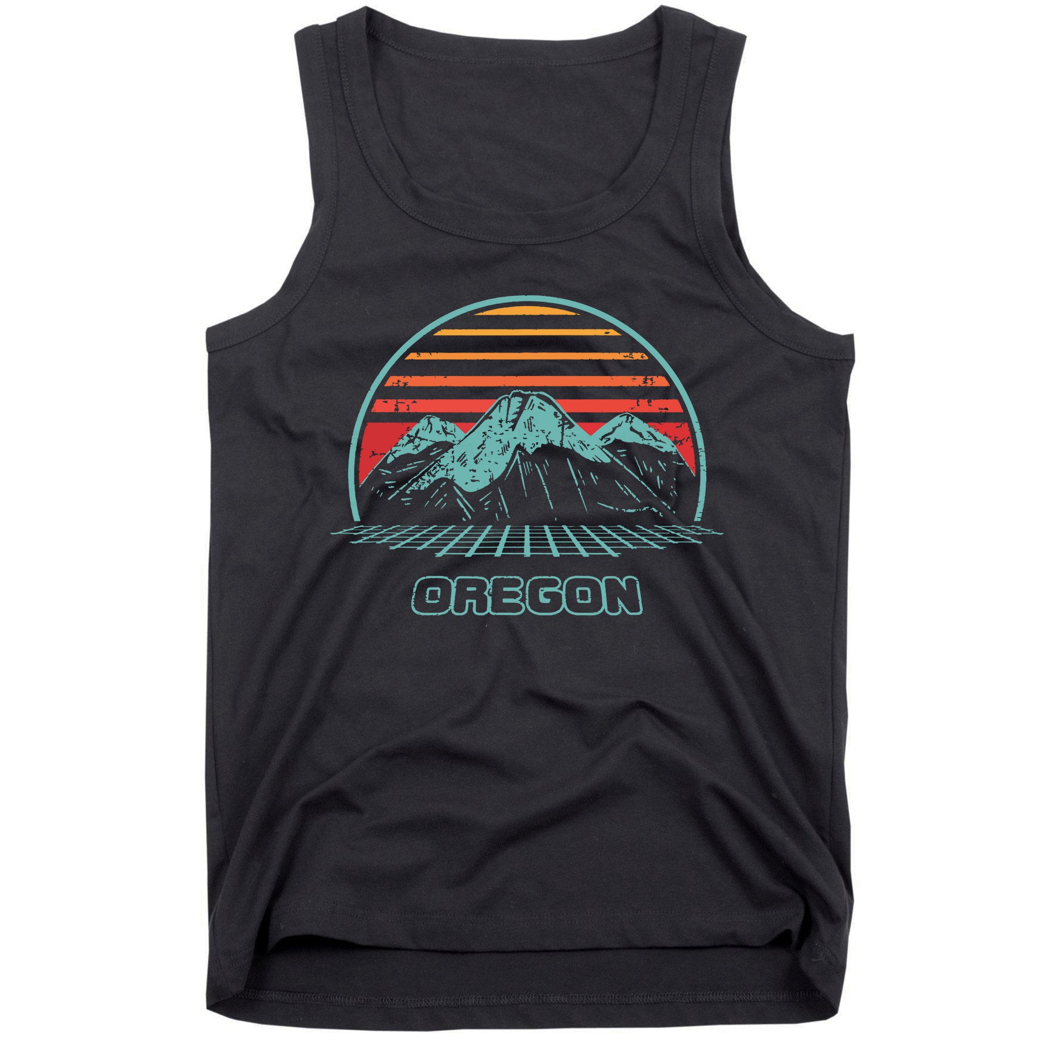 Oregon Retro Mountain Hiking 80s Style Tank Top