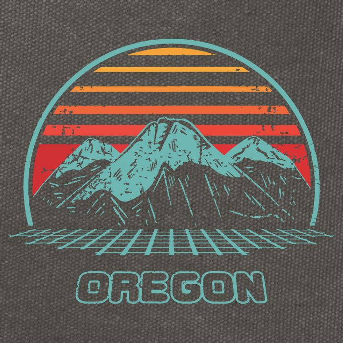 Oregon Retro Mountain Hiking 80s Style Cotton Canvas Backpack
