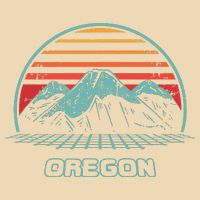 Oregon Retro Mountain Hiking 80s Style Zip Tote Bag