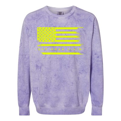 Off Road Motocross Overlanding Atv Quad Apparel Off Road Colorblast Crewneck Sweatshirt