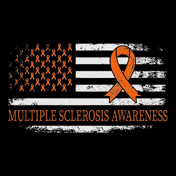 Orange Ribbon Ms Multible Sclerosis Awareness Bag