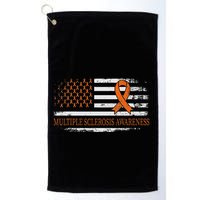 Orange Ribbon Ms Multible Sclerosis Awareness Golf Towel