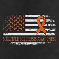 Orange Ribbon Ms Multible Sclerosis Awareness Golf Towel