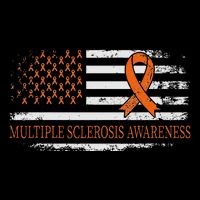 Orange Ribbon Ms Multible Sclerosis Awareness Visor