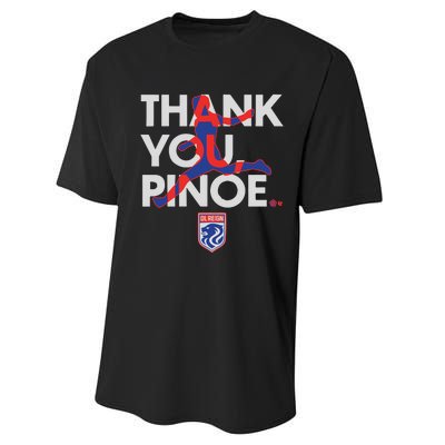 Ol Reign Megan Rapinoe Thank You Pinoe Performance Sprint T-Shirt