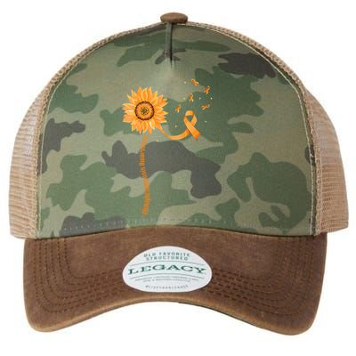 Orange Ribbon Multiple Sclerosis Awareness Legacy Tie Dye Trucker Hat