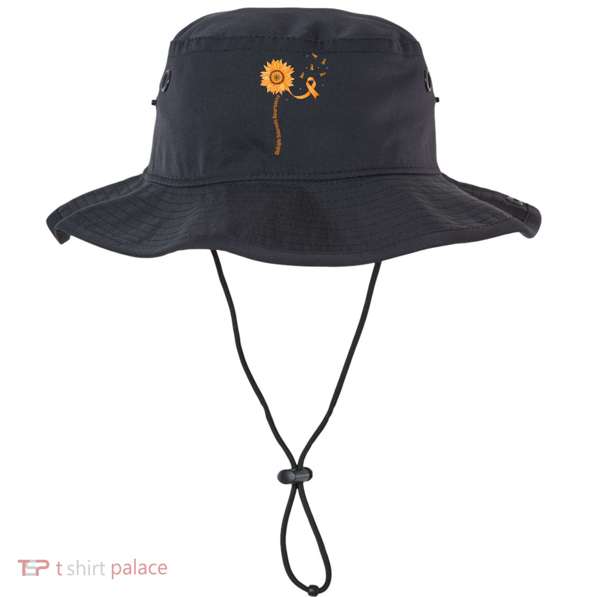 Orange Ribbon Multiple Sclerosis Awareness Bucket Hat