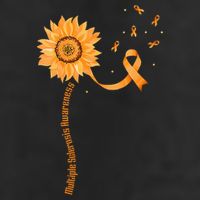 Orange Ribbon Multiple Sclerosis Awareness Golf Towel