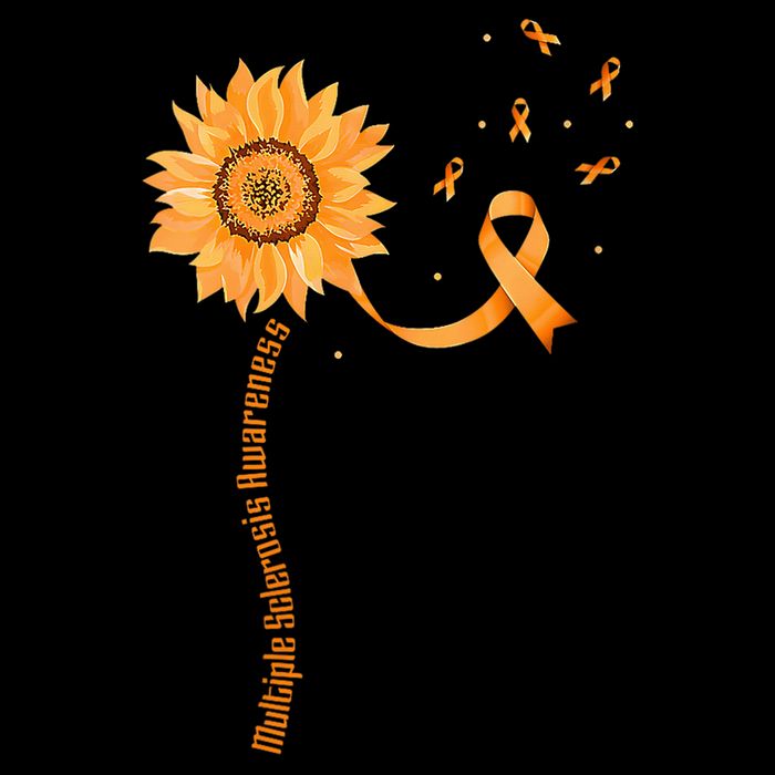 Orange Ribbon Multiple Sclerosis Awareness Crop Top