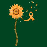 Orange Ribbon Multiple Sclerosis Awareness Poster