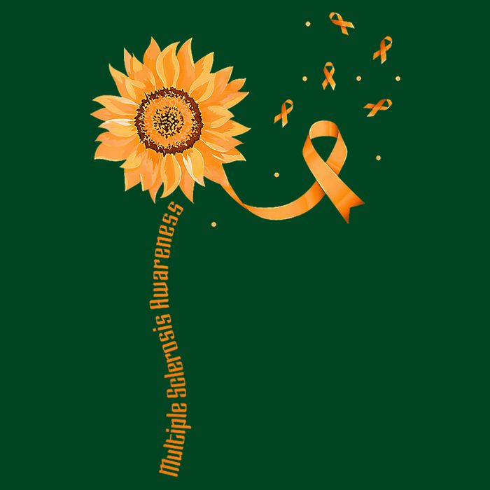 Orange Ribbon Multiple Sclerosis Awareness Poster