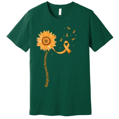 Orange Ribbon Multiple Sclerosis Awareness Premium T-Shirt