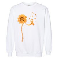 Orange Ribbon Multiple Sclerosis Awareness Garment-Dyed Sweatshirt