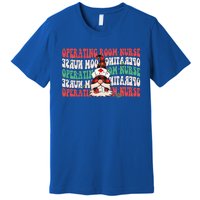 Operating Room Nurse Groovy Christmas Gnome Er Or Nurse Gift Premium T-Shirt