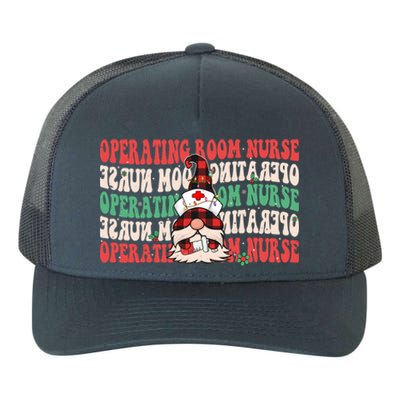 Operating Room Nurse Groovy Christmas Gnome Er Or Nurse Gift Yupoong Adult 5-Panel Trucker Hat