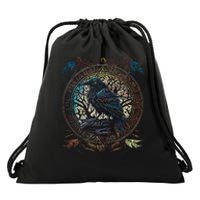 OdinS Raven Northman Valhalla Norse Mythology Drawstring Bag