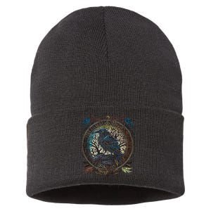 OdinS Raven Northman Valhalla Norse Mythology Sustainable Knit Beanie