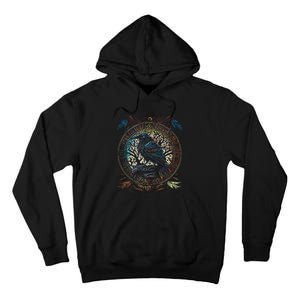 OdinS Raven Northman Valhalla Norse Mythology Tall Hoodie