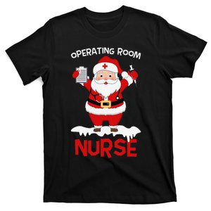 Operating Room Nurse Santa Claus Stethoscope Christmas Xmas T-Shirt