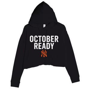 October Ready New York Crop Fleece Hoodie