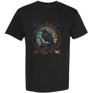 OdinS Raven Northman Valhalla Norse Mythology Garment-Dyed Heavyweight T-Shirt