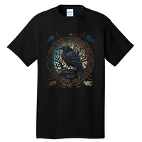 OdinS Raven Northman Valhalla Norse Mythology Tall T-Shirt