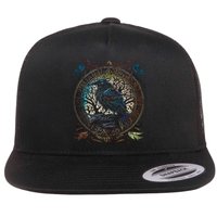 OdinS Raven Northman Valhalla Norse Mythology Flat Bill Trucker Hat