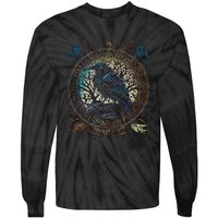 OdinS Raven Northman Valhalla Norse Mythology Tie-Dye Long Sleeve Shirt