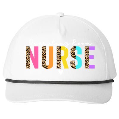 Operating Room Nurse Leopard Or Nurse Perioperative Nursing Gift Snapback Five-Panel Rope Hat