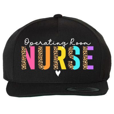 Operating Room Nurse Leopard Or Nurse Perioperative Nursing Gift Wool Snapback Cap