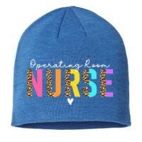 Operating Room Nurse Leopard Or Nurse Perioperative Nursing Gift Sustainable Beanie