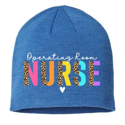 Operating Room Nurse Leopard Or Nurse Perioperative Nursing Gift Sustainable Beanie