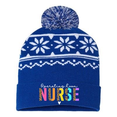 Operating Room Nurse Leopard Or Nurse Perioperative Nursing Gift USA-Made Snowflake Beanie