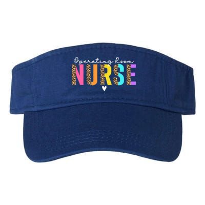 Operating Room Nurse Leopard Or Nurse Perioperative Nursing Gift Valucap Bio-Washed Visor