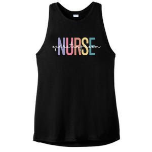 Operating Room Nurse Or Nurse Perioperative Nursing Cute Gift Ladies PosiCharge Tri-Blend Wicking Tank