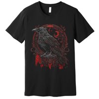 Odins Raven Northman Valhalla Norse Mythology Premium T-Shirt