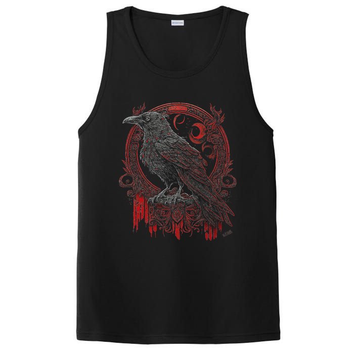 Odins Raven Northman Valhalla Norse Mythology PosiCharge Competitor Tank