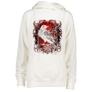 Odins Raven Northman Valhalla Norse Mythology Womens Funnel Neck Pullover Hood