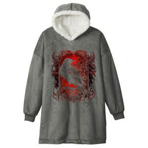 Odins Raven Northman Valhalla Norse Mythology Hooded Wearable Blanket