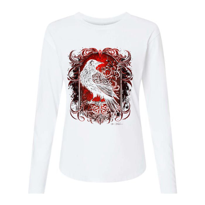 Odins Raven Northman Valhalla Norse Mythology Womens Cotton Relaxed Long Sleeve T-Shirt